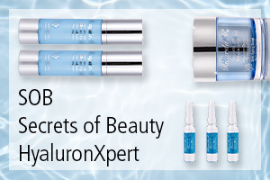 Pflegelinie SOB Secrets of Beauty HyaluronXpert
